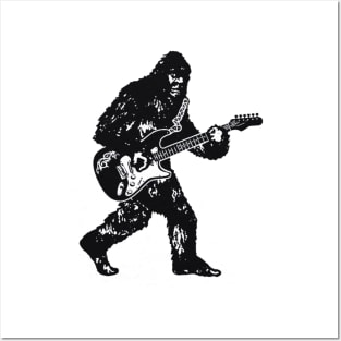 guitar bigfoot Posters and Art